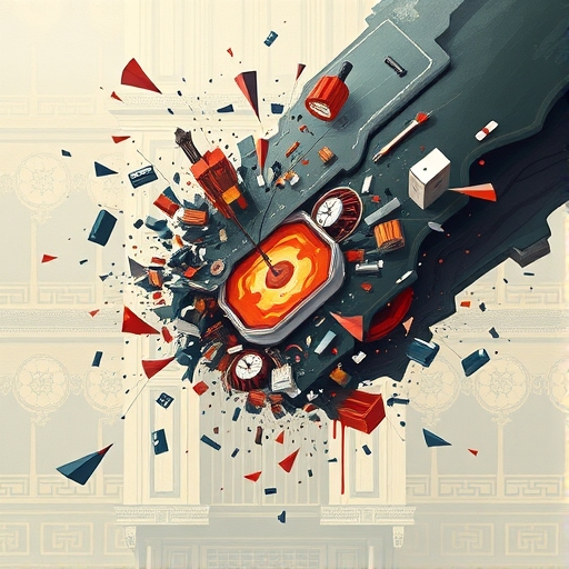 A visual metaphor of 'where meaning breaks apart'