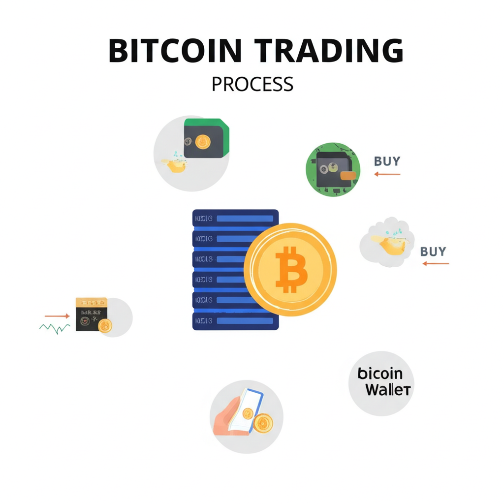一個加密貨幣交易所的介面，顯示比特幣交易頁面