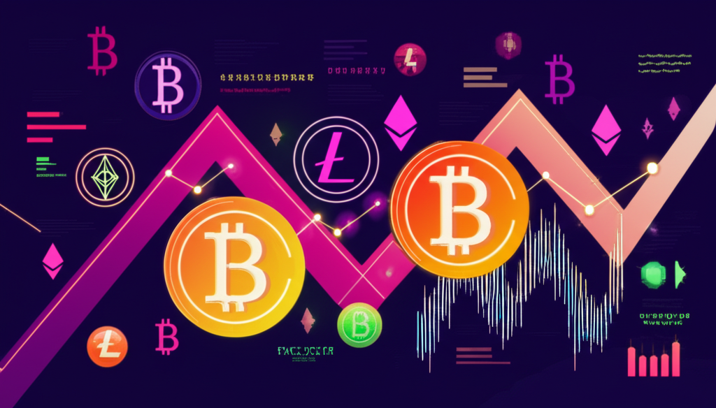 顯示狗狗幣價格波動的加密貨幣圖表
