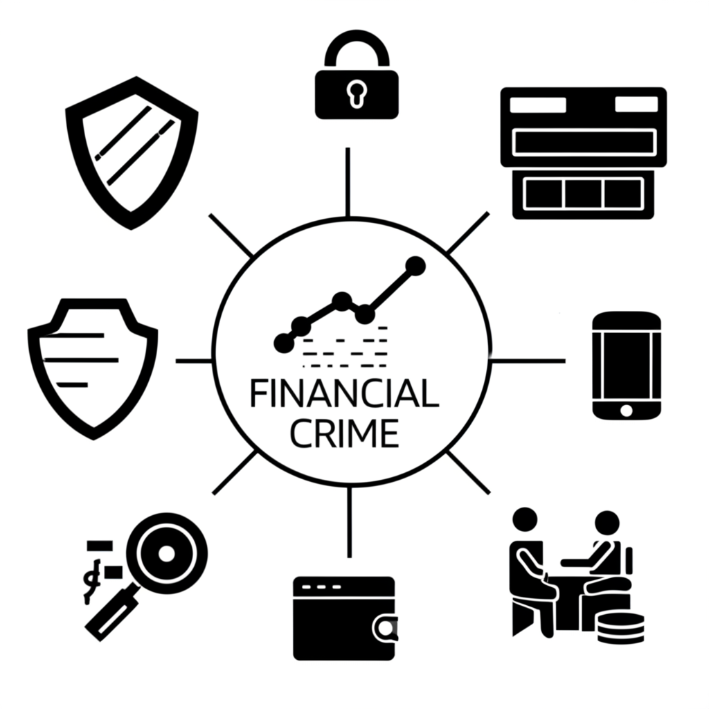 一個人使用智慧型手機進行金融交易，介面顯示安全鎖圖示和數位元素，代表行動銀行和安全的數位交易。